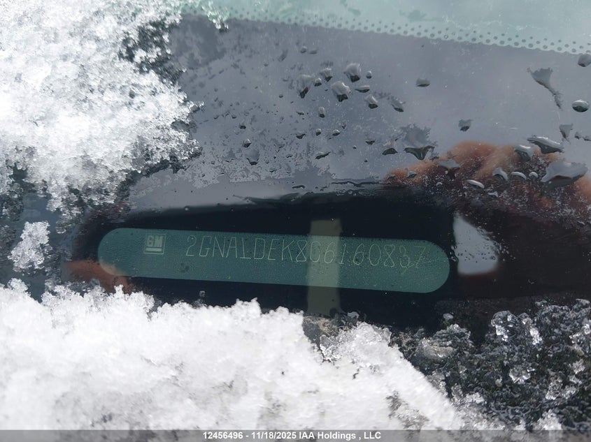 2012 Chevrolet Equinox 1Lt VIN: 2GNALDEK8C6160837 Lot: 12456496