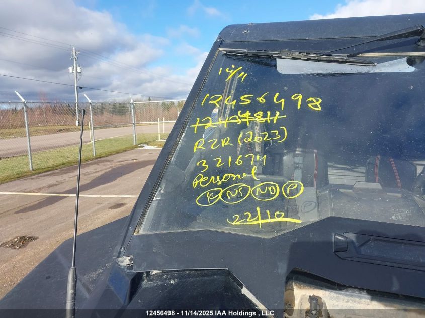 2023 Polaris Rzr Turbo R Ultimate VIN: 3NSGAD927PG321674 Lot: 12456498