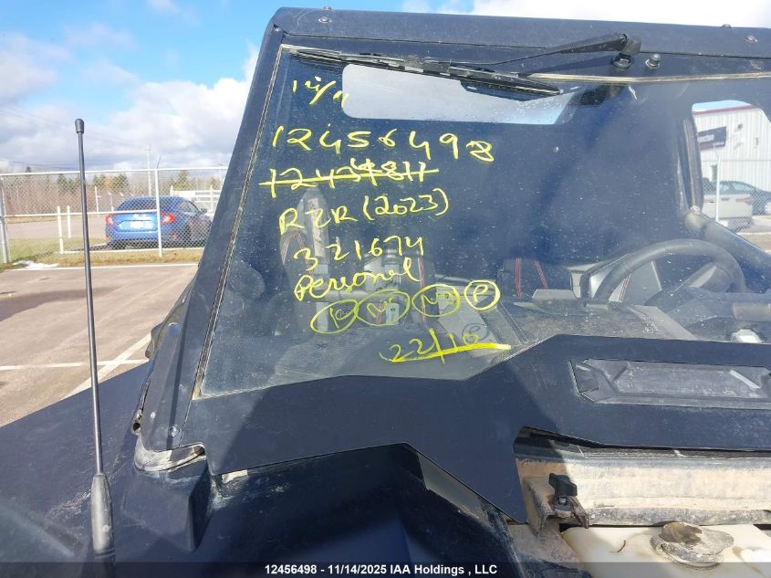 2023 Polaris Rzr Turbo R Ultimate VIN: 3NSGAD927PG321674 Lot: 12456498