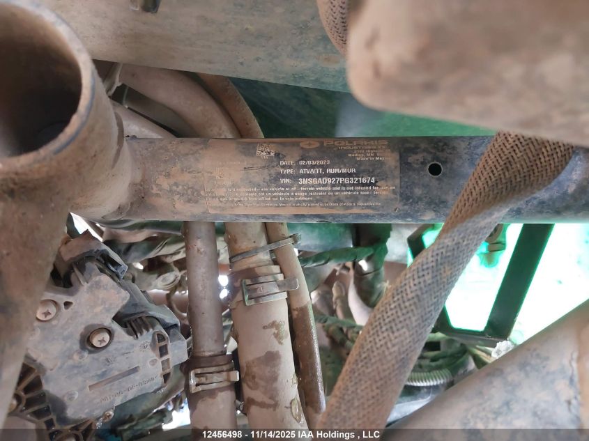 2023 Polaris Rzr Turbo R Ultimate VIN: 3NSGAD927PG321674 Lot: 12456498