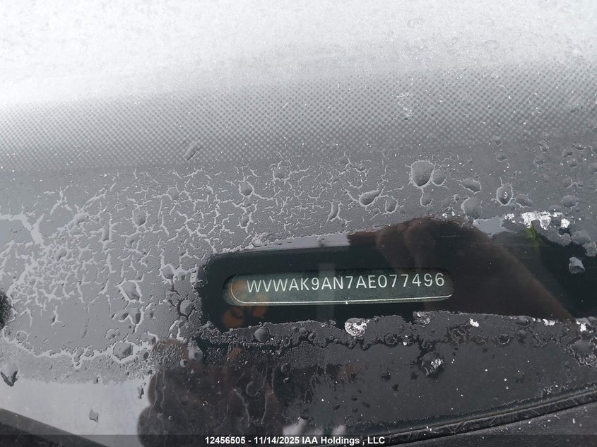 2010 Volkswagen Passat 2.0T VIN: WVWAK9AN7AE077496 Lot: 12456505