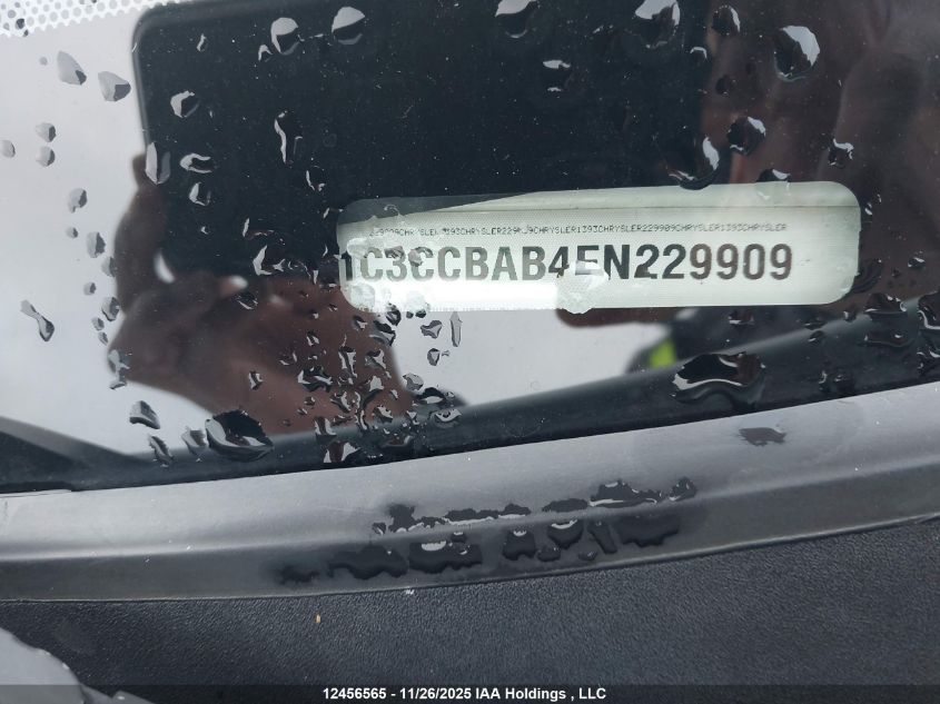 2014 Chrysler 200 Lx VIN: 1C3CCBAB4EN229909 Lot: 12456565