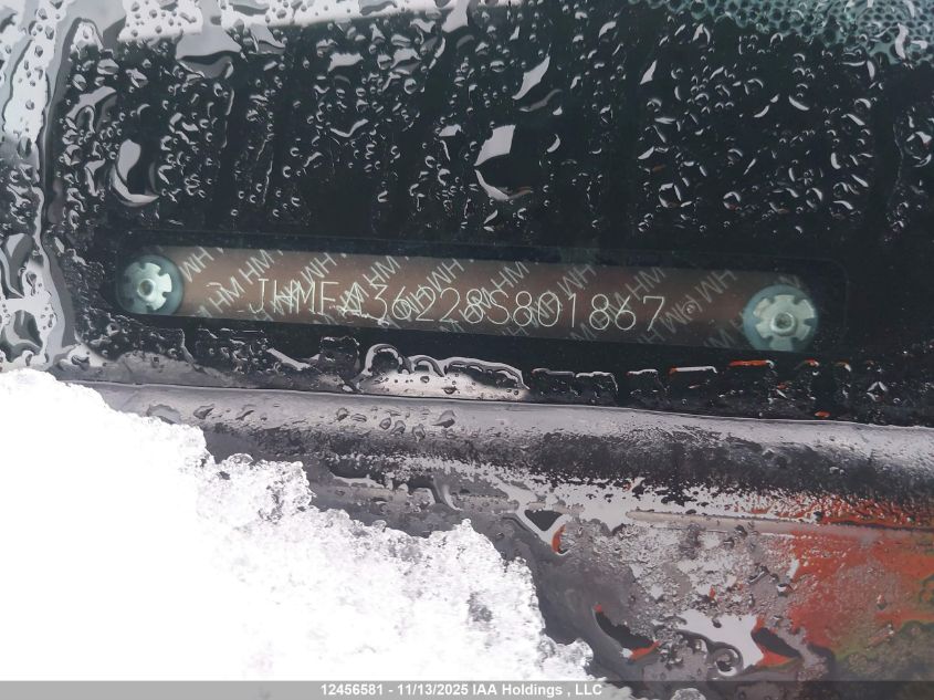 2008 Honda Civic VIN: JHMFA36228S801867 Lot: 12456581