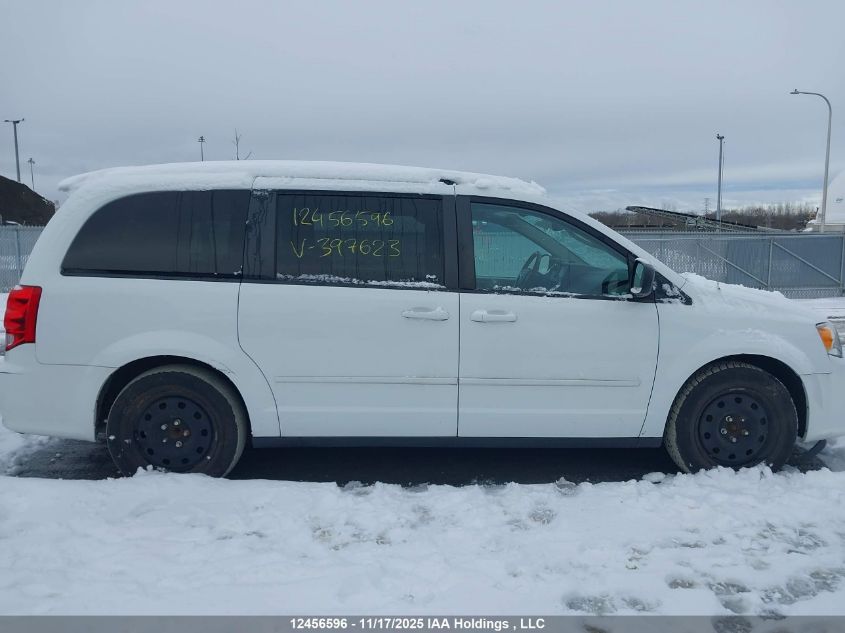2016 Dodge Grand Caravan Se VIN: 2C4RDGBG3GR397623 Lot: 12456596