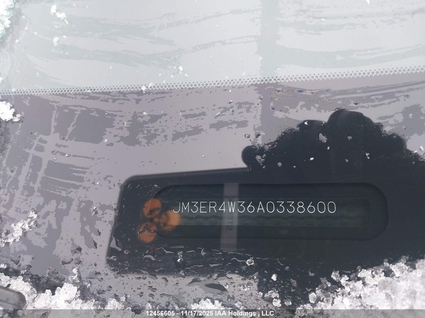 2010 Mazda Cx-7 VIN: JM3ER4W36A0338600 Lot: 12456605