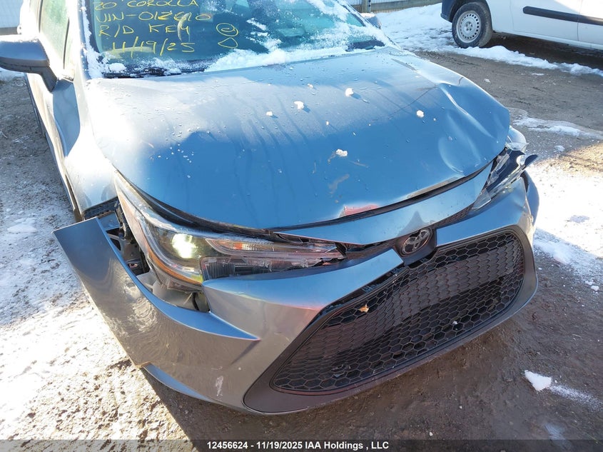 2020 Toyota Corolla Le VIN: 5YFBPRBE3LP012610 Lot: 12456624