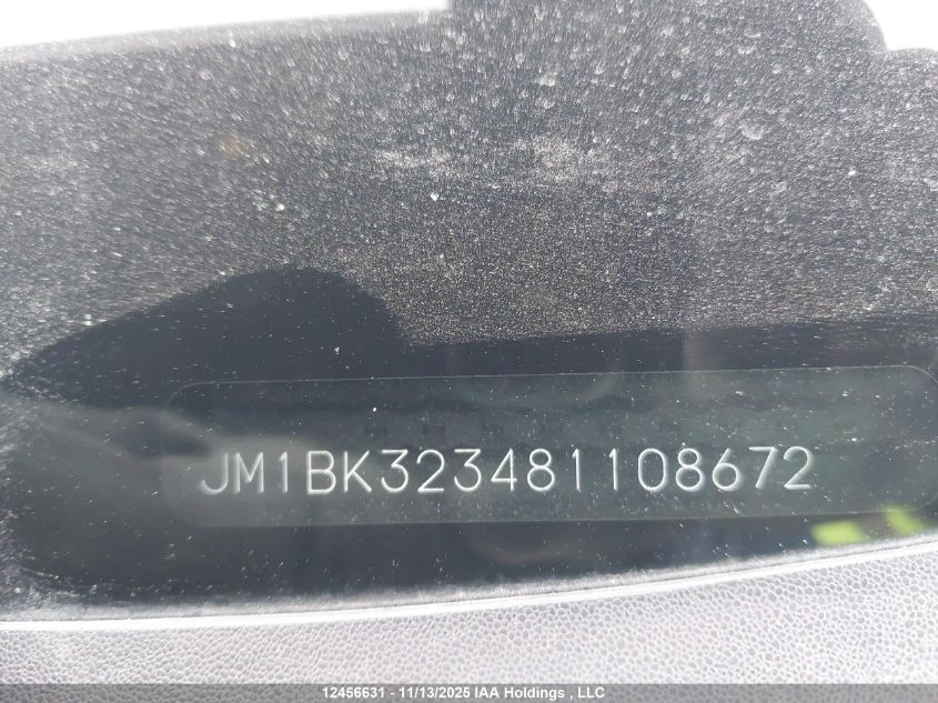 2008 Mazda Mazda3 Gt VIN: JM1BK323481108672 Lot: 12456631