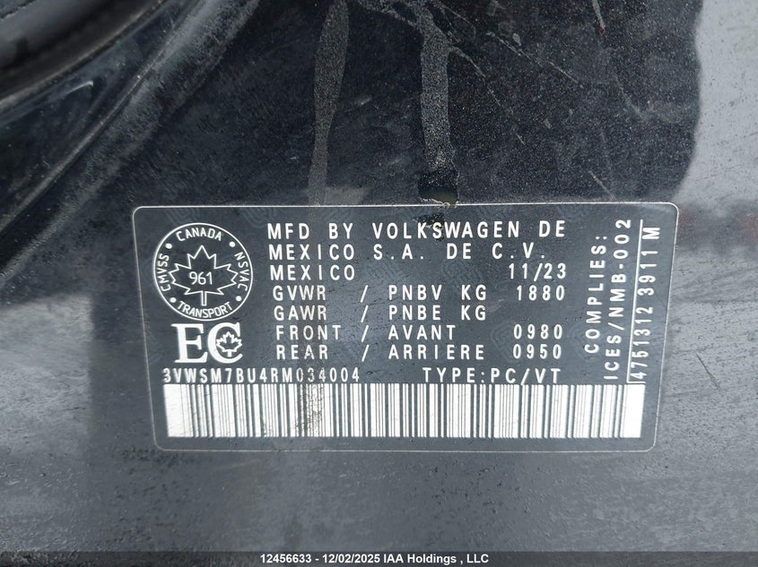 3VWSM7BU4RM034004 2024 VOLKSWAGEN JETTA photo no. 9