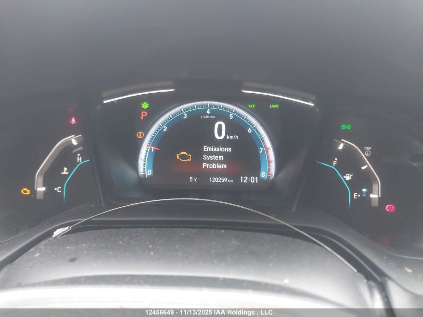 2020 Honda Civic Lx VIN: 2HGFC2F50LH016975 Lot: 12456649