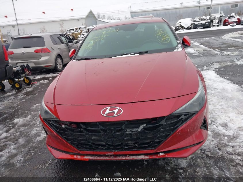 2023 Hyundai Elantra Preferred Ivt With Tech Package VIN: KMHLM4AG7PU490617 Lot: 12456664