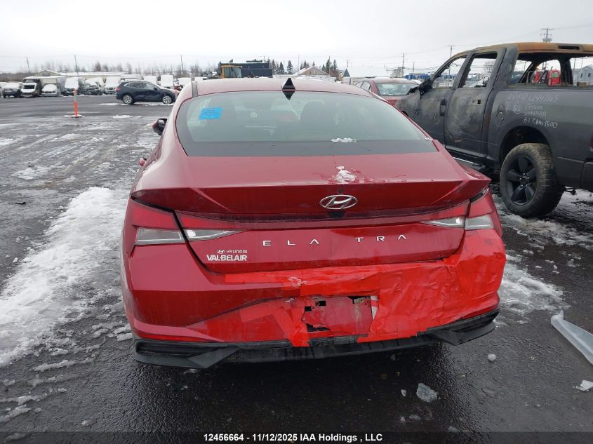 2023 Hyundai Elantra Preferred Ivt With Tech Package VIN: KMHLM4AG7PU490617 Lot: 12456664