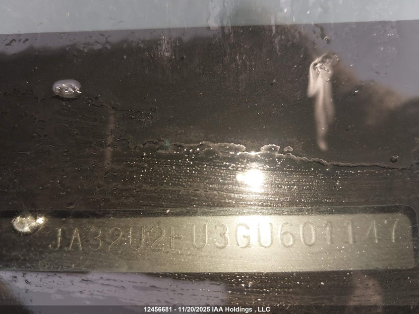 2016 Mitsubishi Lancer Es VIN: JA32U2FU3GU601147 Lot: 12456681