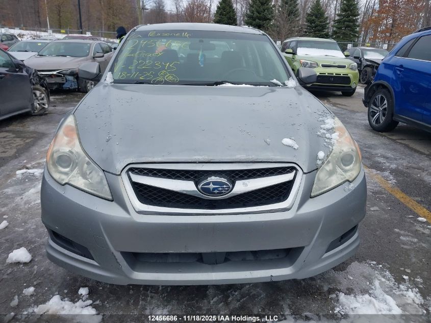 2011 Subaru Legacy 2.5I Premium VIN: 4S3BMGB61B3222345 Lot: 12456686