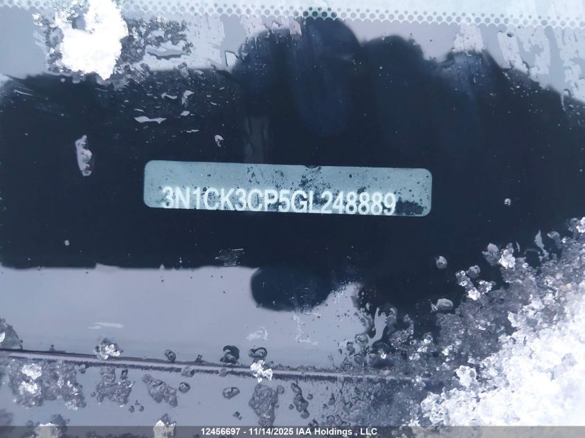 2016 Nissan Micra VIN: 3N1CK3CP5GL248889 Lot: 12456697