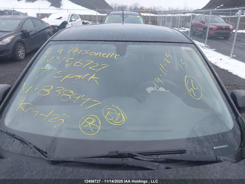 2017 Chevrolet Spark 1Lt VIN: KL8CD6SA4HC838447 Lot: 12456727