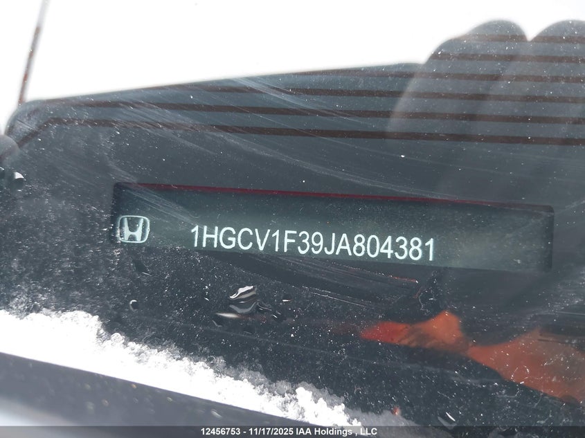 2018 Honda Accord Sport VIN: 1HGCV1F39JA804381 Lot: 12456753