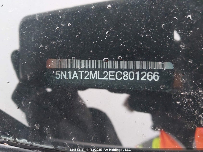 2014 Nissan Rogue S/Sv VIN: 5N1AT2ML2EC801266 Lot: 12456816