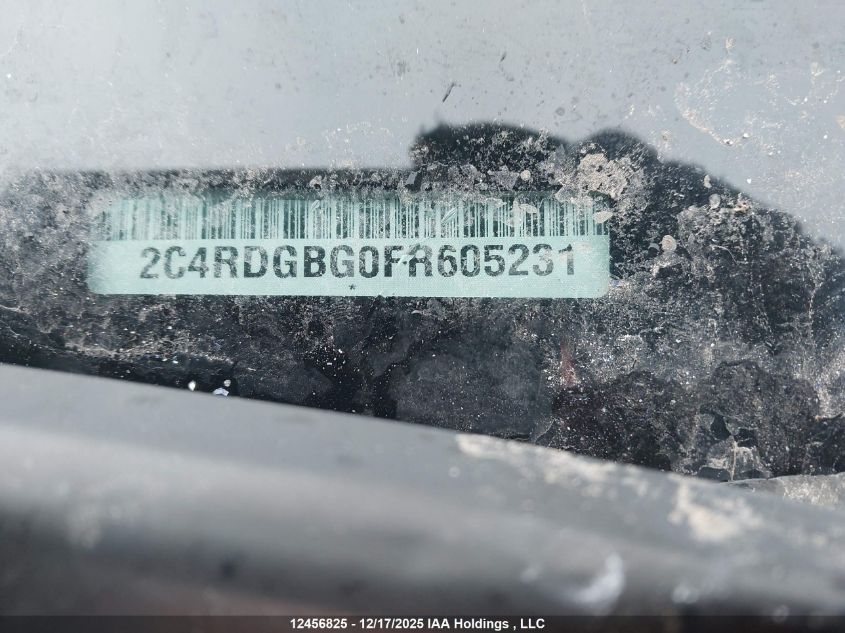 2015 Dodge Grand Caravan Se/Sxt VIN: 2C4RDGBG0FR605231 Lot: 12456825