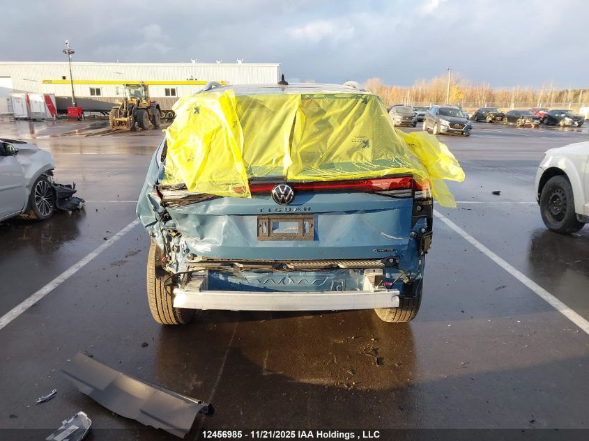 2025 Volkswagen Tiguan Comfortline VIN: 3VVER7RM1SM037912 Lot: 12456985
