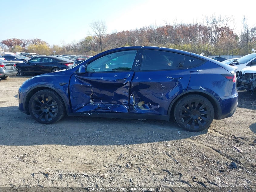 2021 Tesla Model Y Long Range VIN: 5YJYGDEE7MF080589 Lot: 12457015