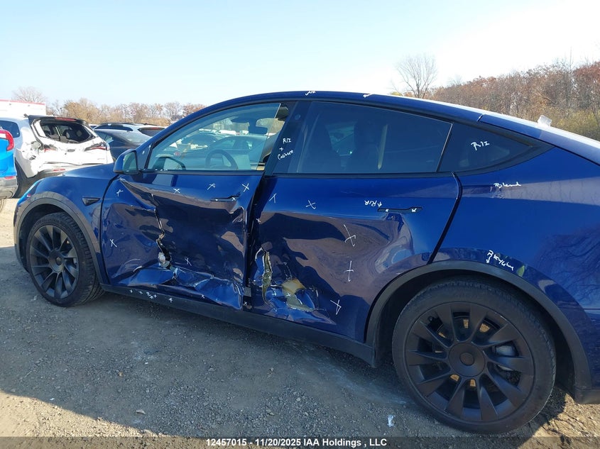 2021 Tesla Model Y Long Range VIN: 5YJYGDEE7MF080589 Lot: 12457015