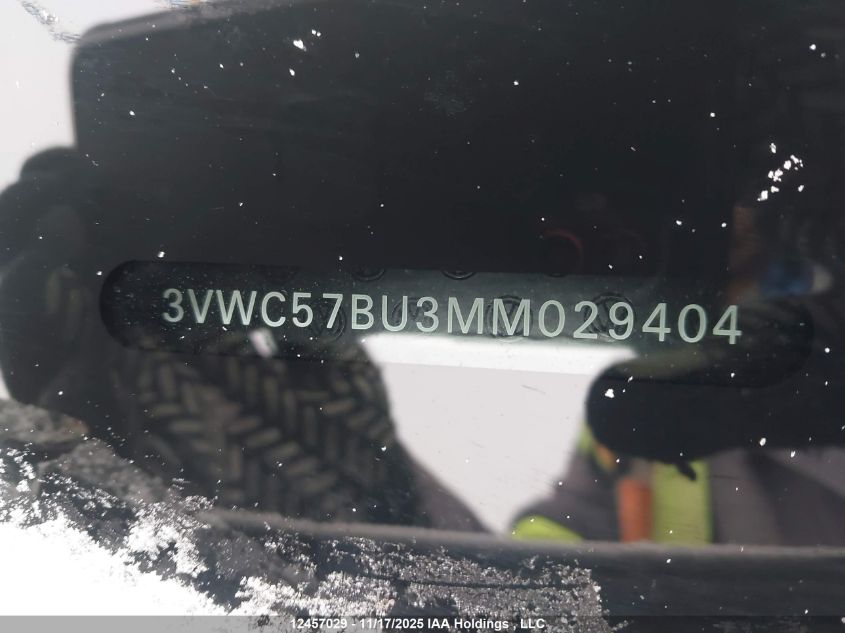 2021 Volkswagen Jetta S/Se/R-Line VIN: 3VWC57BU3MM029404 Lot: 12457029