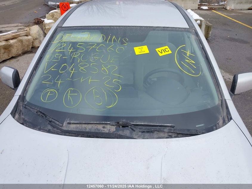 2009 Nissan Rogue S/Sl VIN: JN8AS58TX9W048582 Lot: 12457060