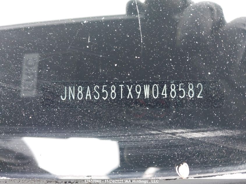 2009 Nissan Rogue S/Sl VIN: JN8AS58TX9W048582 Lot: 12457060