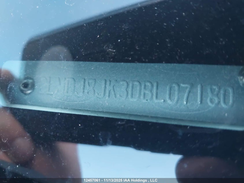 2013 Lincoln Mkx VIN: 2LMDJ8JK3DBL07180 Lot: 12457061