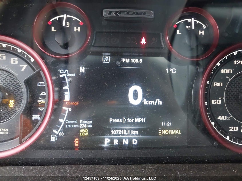 2016 Ram 1500 Rebel VIN: 1C6RR7YT9GS304521 Lot: 12457109