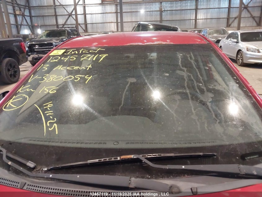 2013 Hyundai Accent VIN: KMHCT4AE2DU380054 Lot: 12457119