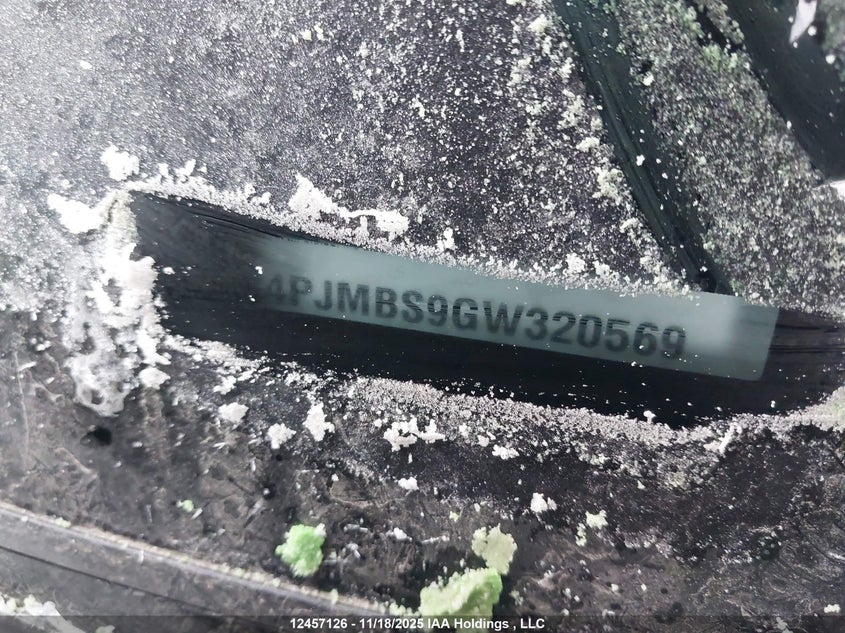 2016 Jeep Cherokee Trailhawk VIN: 1C4PJMBS9GW320569 Lot: 12457126