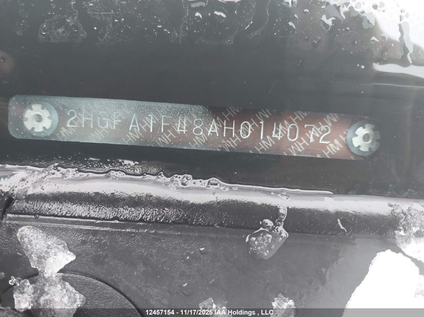 2010 Honda Civic Dx-G VIN: 2HGFA1F48AH014072 Lot: 12457154