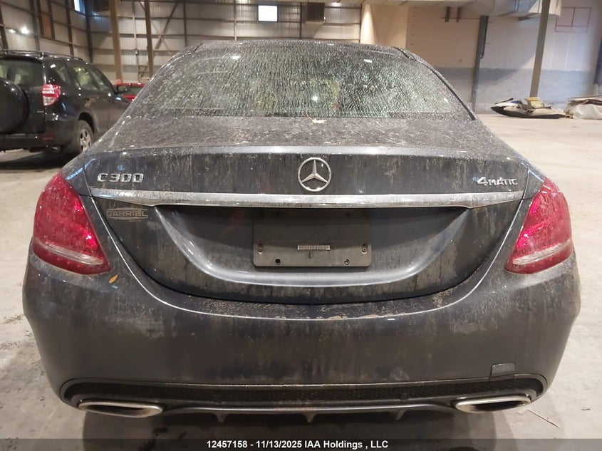 2016 Mercedes-Benz C 300 4Matic VIN: 55SWF4KB5GU125293 Lot: 12457158