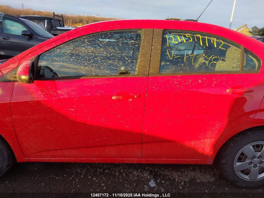 2015 Chevrolet Sonic Ls VIN: 1G1JB5SH5F4143485 Lot: 12457172