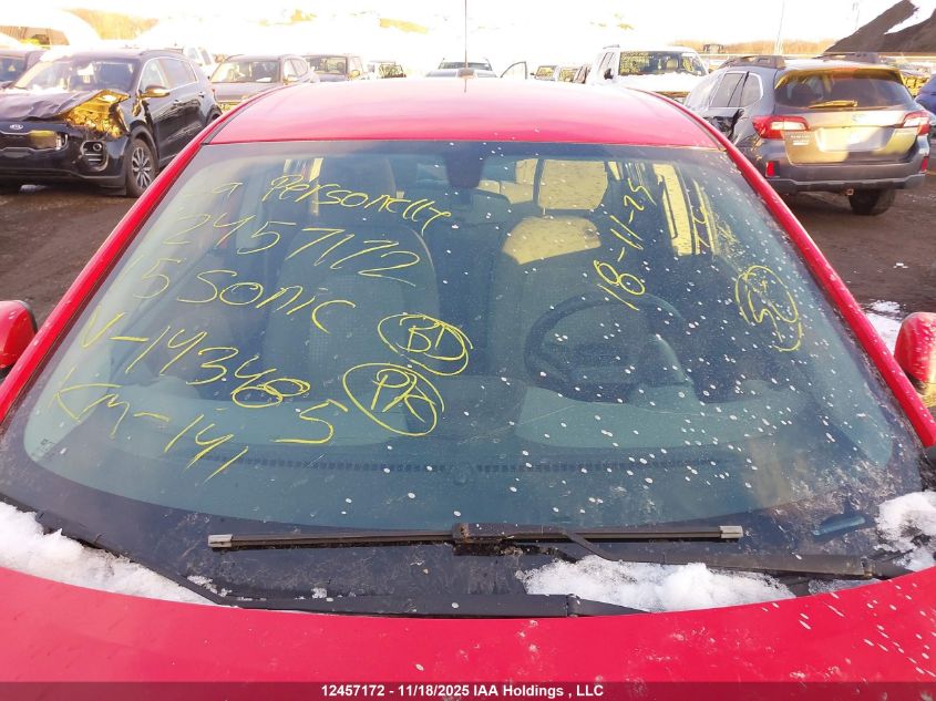 2015 Chevrolet Sonic Ls VIN: 1G1JB5SH5F4143485 Lot: 12457172