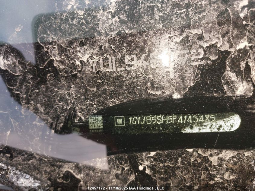 2015 Chevrolet Sonic Ls VIN: 1G1JB5SH5F4143485 Lot: 12457172