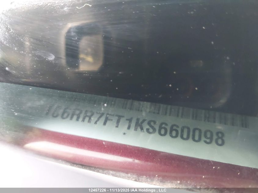 2019 Ram 1500 Classic St VIN: 1C6RR7FT1KS660098 Lot: 12457226