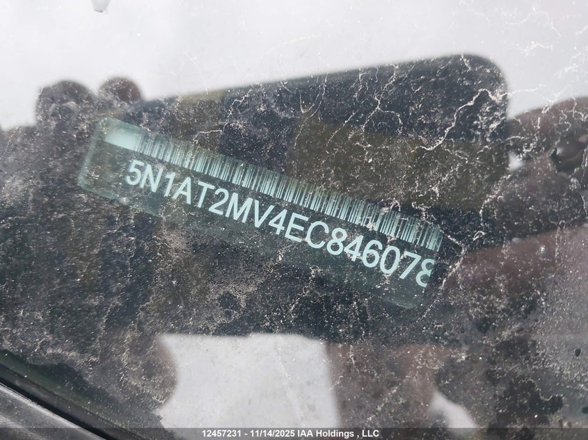 2014 Nissan Rogue S/Sl/Sv VIN: 5N1AT2MV4EC846078 Lot: 12457231