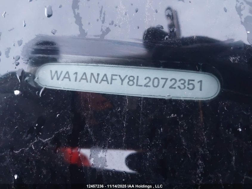 2020 Audi Q5 Premium/Titanium Premium VIN: WA1ANAFY8L2072351 Lot: 12457236