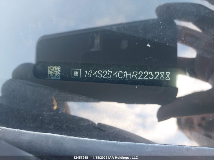 2017 GMC Yukon Xl Slt VIN: 1GKS2GKC1HR223288 Lot: 12457248