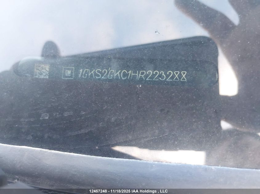 2017 GMC Yukon Xl Slt VIN: 1GKS2GKC1HR223288 Lot: 12457248