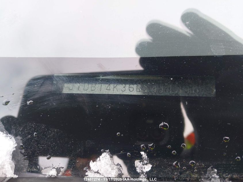 2011 Toyota Yaris VIN: JTDBT4K36B1411446 Lot: 12457274