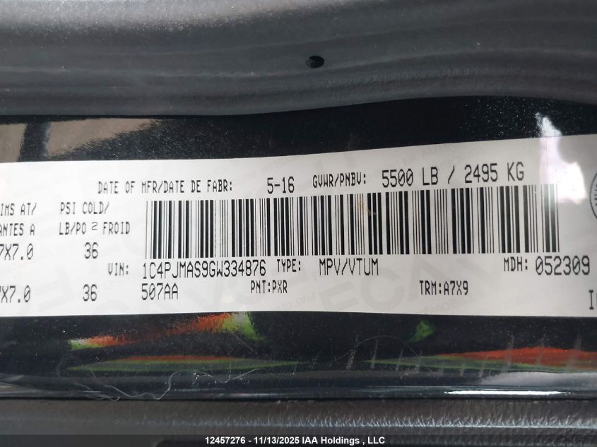 2015 Jeep Cherokee Trailhawk VIN: 1C4PJMBSXFW662000 Lot: 12457276