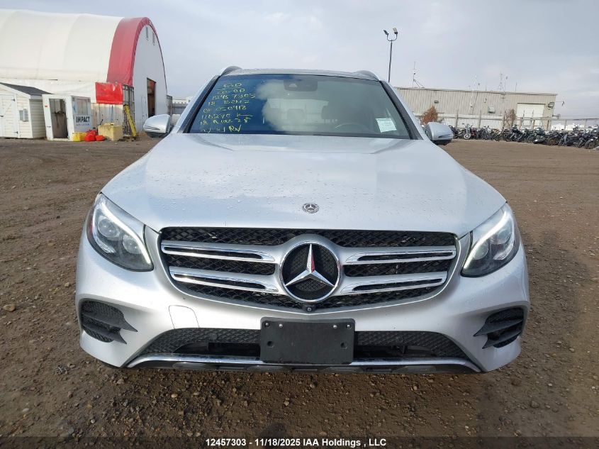 2018 Mercedes-Benz Glc 300 4Matic VIN: WDC0G4KB8JV050418 Lot: 12457303