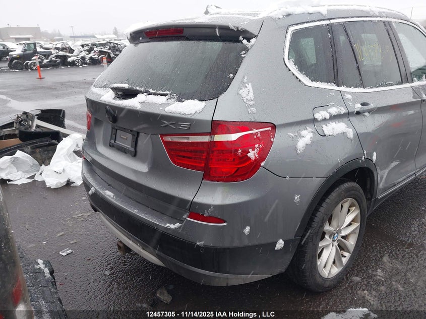 2013 BMW X3 xDrive35I VIN: 5UXWX7C52DL979626 Lot: 12457305