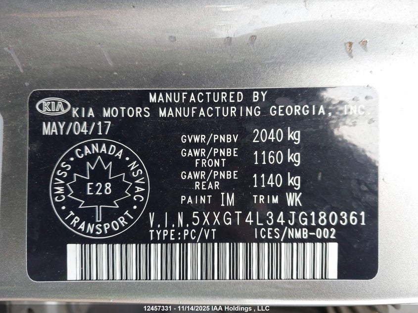 5XXGT4L34JG180361 2018 KIA OPTIMA photo no. 9