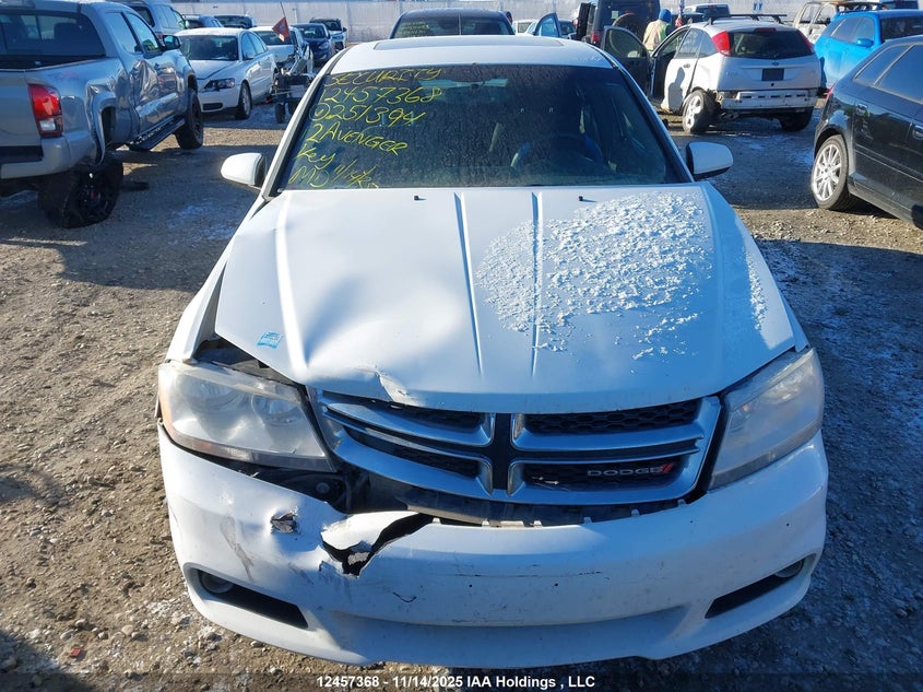 2012 Dodge Avenger Sxt VIN: 1C3CDZCB8CN251394 Lot: 12457368