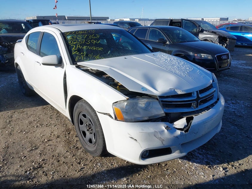 1C3CDZCB8CN251394 2012 Dodge Avenger Sxt auction photo 1