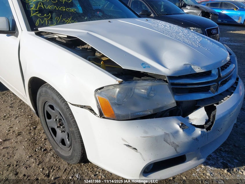 2012 Dodge Avenger Sxt VIN: 1C3CDZCB8CN251394 Lot: 12457368